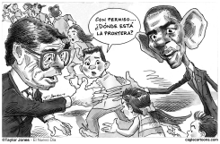 OBAMA Y PERRY A LA FRONTERA by Taylor Jones