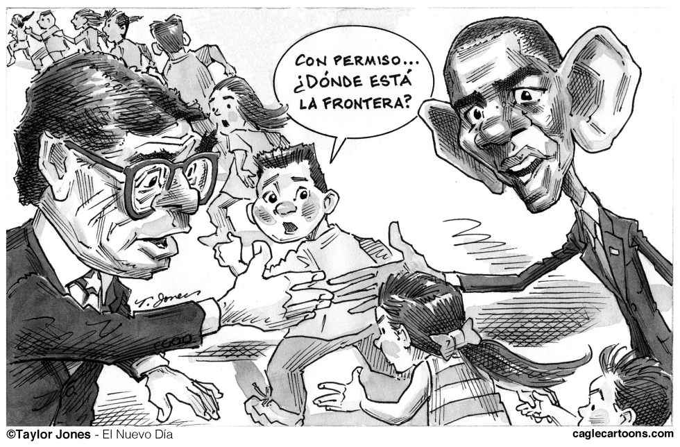  OBAMA Y PERRY A LA FRONTERA by Taylor Jones