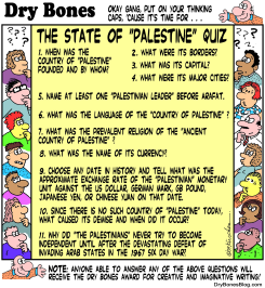 STATE OF PALESTINE QUIZ by Yaakov Kirschen