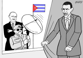 PUTIN, CASTRO, OBAMA by Rainer Hachfeld