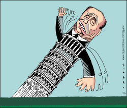 LEANING TOWER OF BERLUSCONI by Osmani Simanca