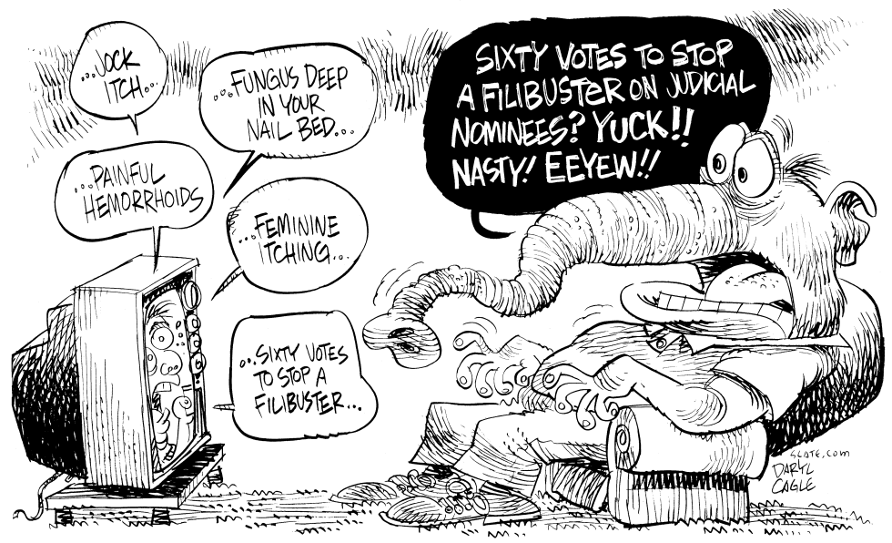  FILIBUSTER YUCK TV by Daryl Cagle