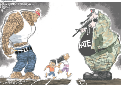 NO COUNTRY FOR YOUNG KIDS by Pat Bagley