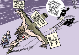 JESUS LOVES GOP by Pat Bagley