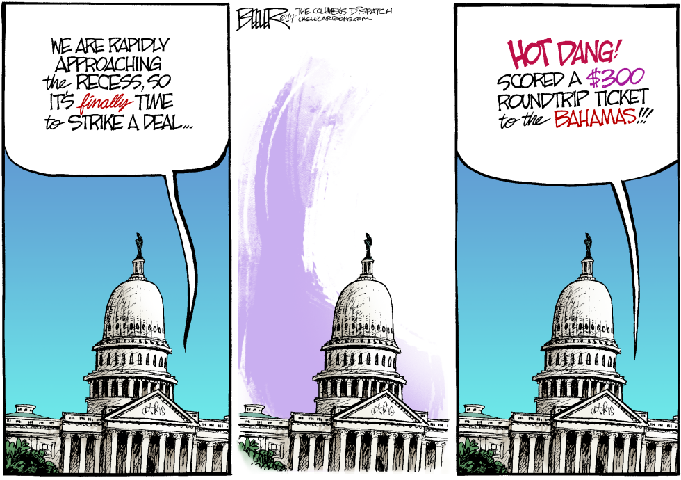  CONGRESSIONAL RECESS by Nate Beeler