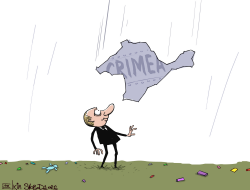 FALLING ON PUTIN by Sergei Elkin