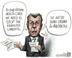 BOEHNER LAWSUIT by Adam Zyglis