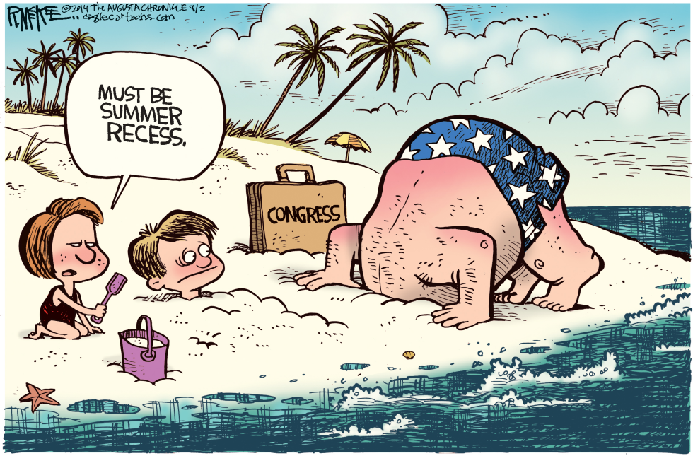  CONGRESS SUMMER RECESS by Rick McKee