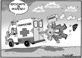 EL GOP DEMANDA A OBAMA by Bob Englehart