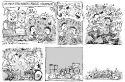 JUGANDO ISRAEL VS PALESTINOS by Daryl Cagle