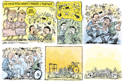 JUGANDO ISRAEL VS PALESTINOS  by Daryl Cagle