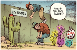 IMMIGRATION DISEASE by Rick McKee