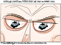 PUTIN'S EYES by David Fitzsimmons