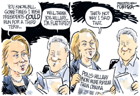 HILLARY MORE POPULAR THAN OBAMA by Jeff Koterba