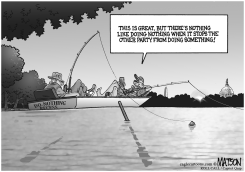 DO-NOTHING CONGRESS TAKES DO-NOTHING RECESS by RJ Matson