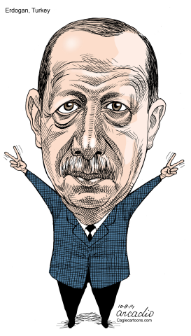 ERDOGAN TURKEY COL by Arcadio Esquivel