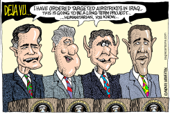 AIRSTRIKES IN IRAQ DEJA VU by Wolverton