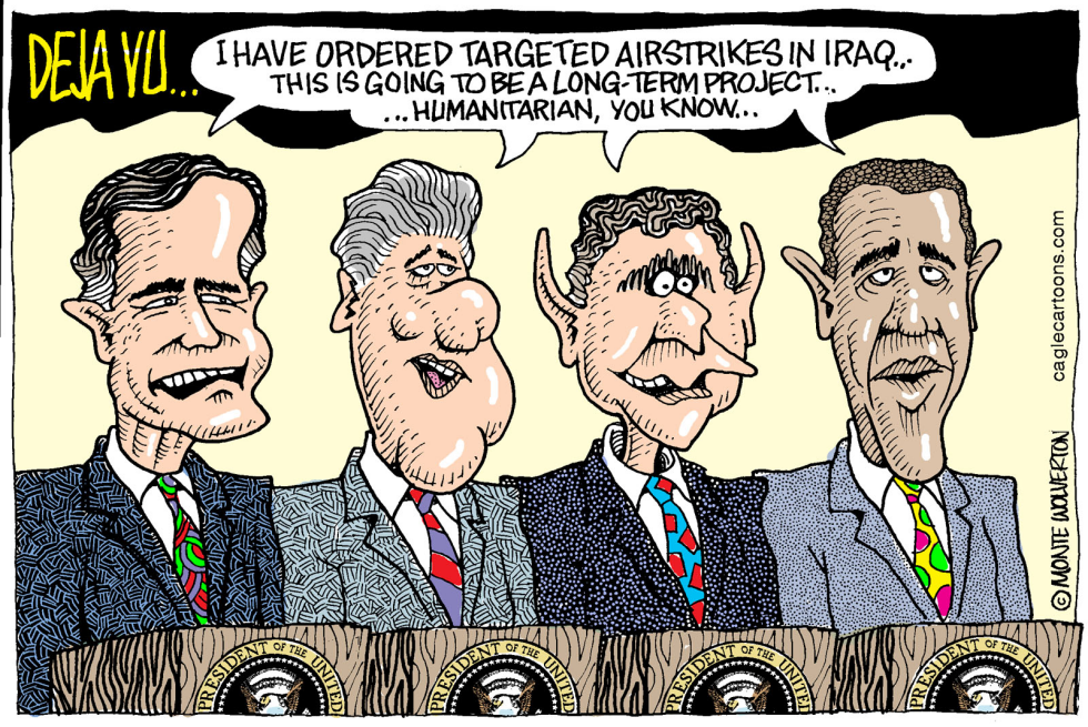  AIRSTRIKES IN IRAQ DEJA VU by Wolverton