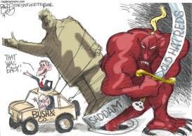 THE WAR PRESIDENT by Pat Bagley