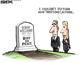 ROBIN WILLIAMS RIP  by Steve Sack