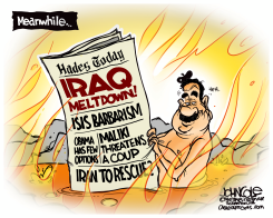 SADDAM IN HELL by John Cole