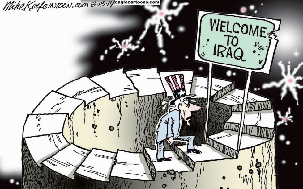  BACK TO IRAQ by Mike Keefe