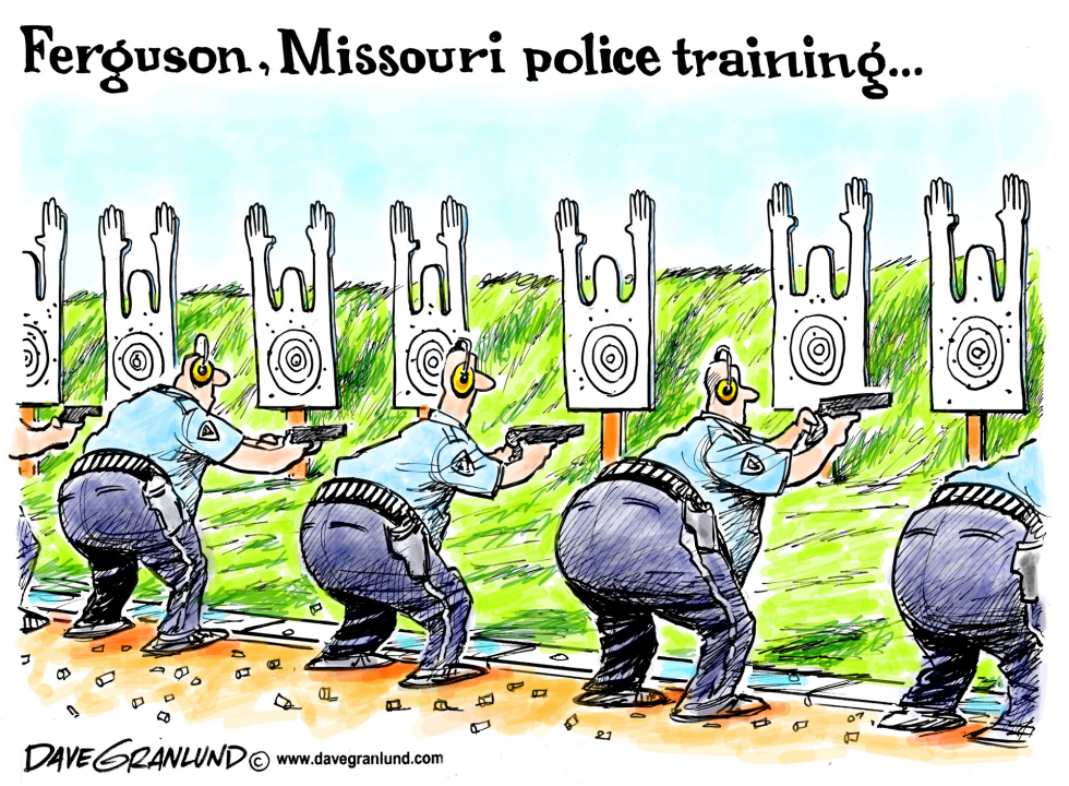  FERGUSON MO SHOOTING by Dave Granlund