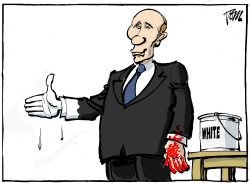 GESTURE PUTIN IN UKRAINE by Tom Janssen