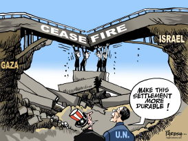 GAZA CEASEFIRE by Paresh Nath