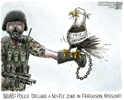 FERGUSON POLICE STATE by Adam Zyglis