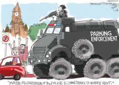 WARRIOR COPS by Pat Bagley