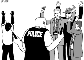 HANDS UP IN FERGUSON by Rainer Hachfeld