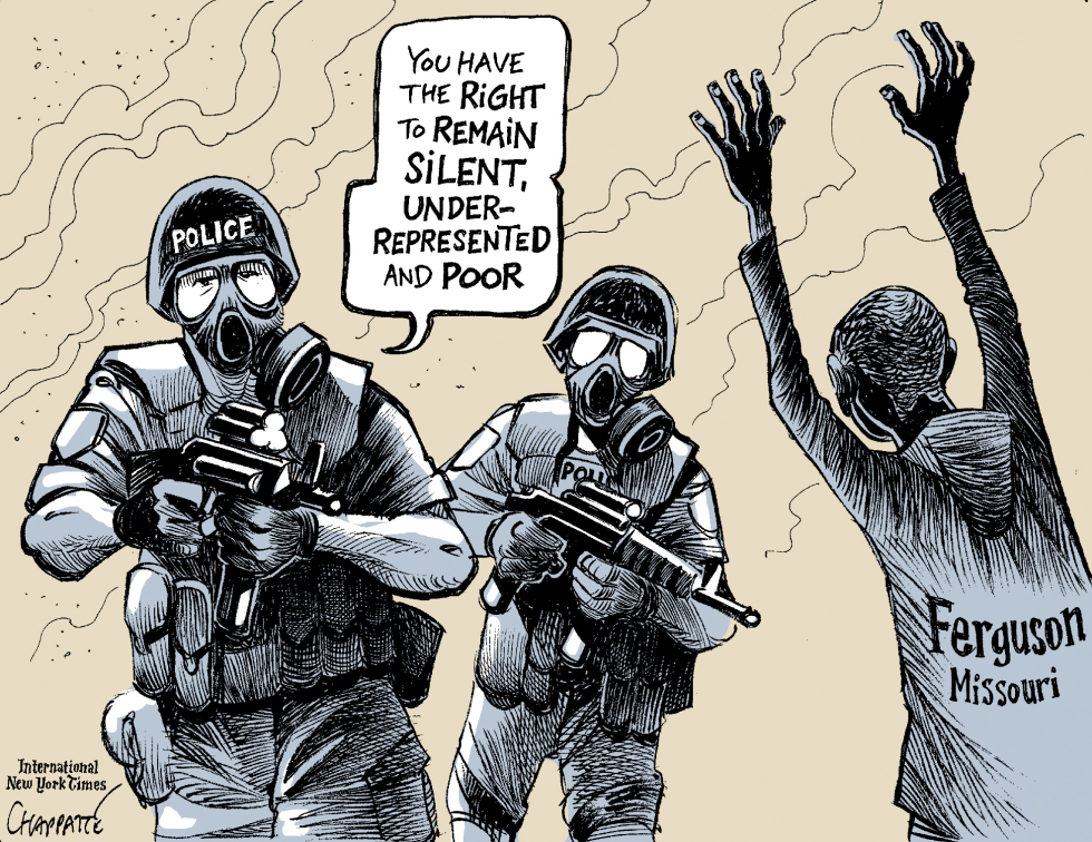  FERGUSON AND RACE IN AMERICA by Patrick Chappatte