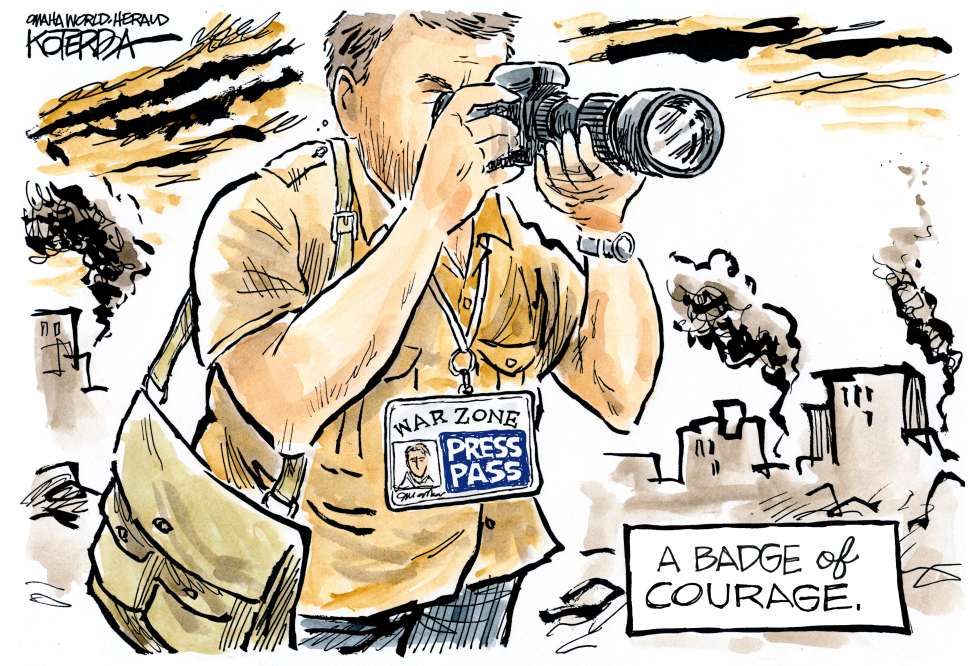  BADGE OF COURAGE by Jeff Koterba