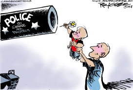 POLICE MILITARIZATION by Milt Priggee