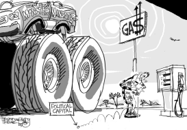 BUSH MONSTER TRUCK MANDATE by Pat Bagley