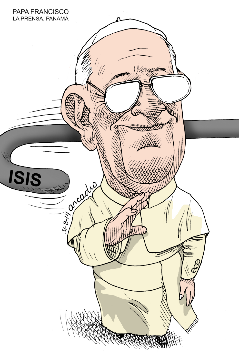  PAPA FRANCISCO I by Arcadio Esquivel