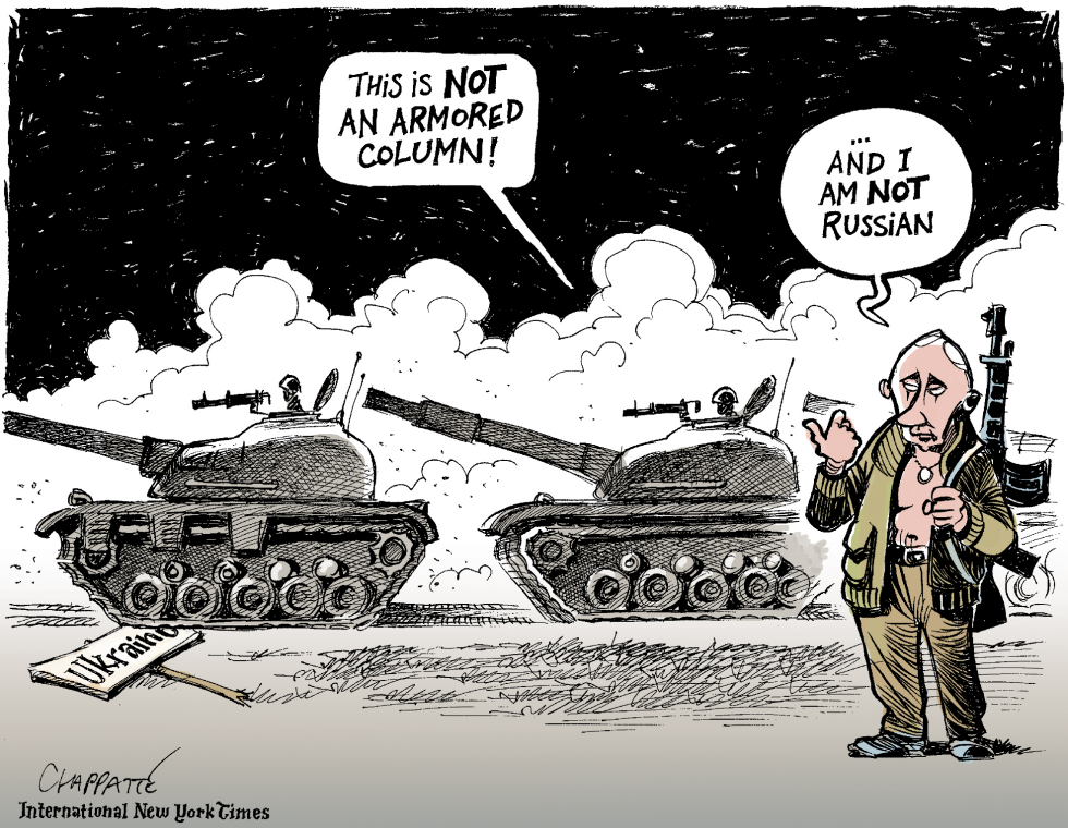  PUTIN INVADING UKRAINE by Patrick Chappatte