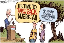 BIDEN TAKE BACK AMERICA by Rick McKee