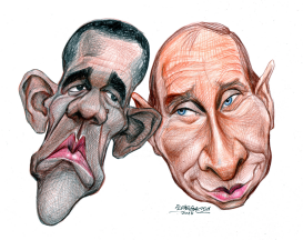 OBAMA-PUTIN THEATER by Petar Pismestrovic