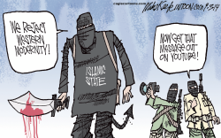 ISIS VS WESTERN MODERNITY by Mike Keefe