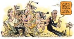 MEDIA PUSHES TOWARD WAR by Daryl Cagle