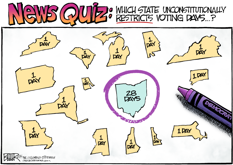  LOCAL OH - EARLY VOTING RULING by Nate Beeler