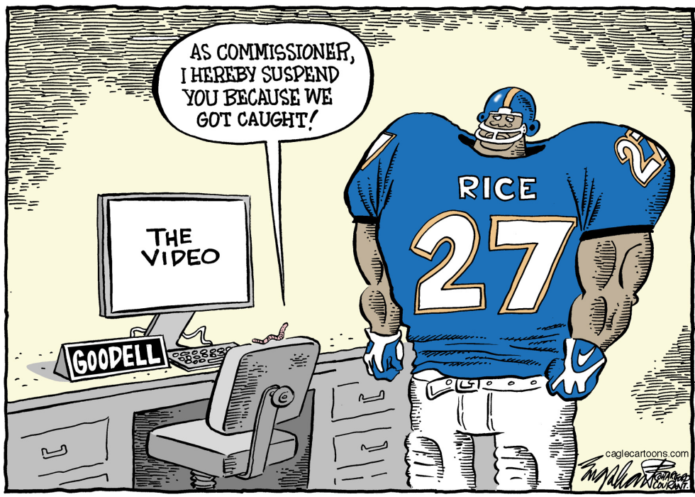  RAY RICE  by Bob Englehart