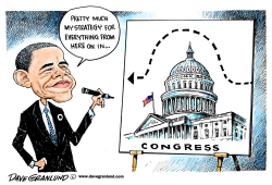 OBAMA STRATEGY by Dave Granlund