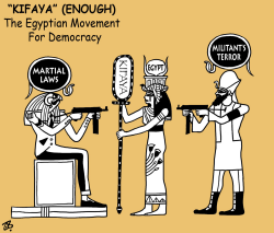 KIFAYA ENOUGH EGYPT  by Emad Hajjaj