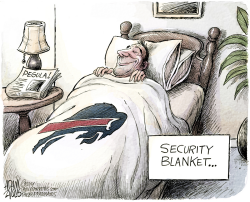 THE BILLS WILL STAY IN BUFFALO by Adam Zyglis