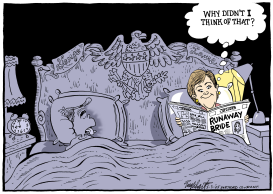 LAURA BUSH by Bob Englehart