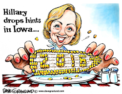 HILLARY AND IOWA by Dave Granlund