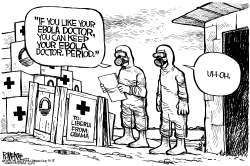 EBOLA DOCTOR by Rick McKee